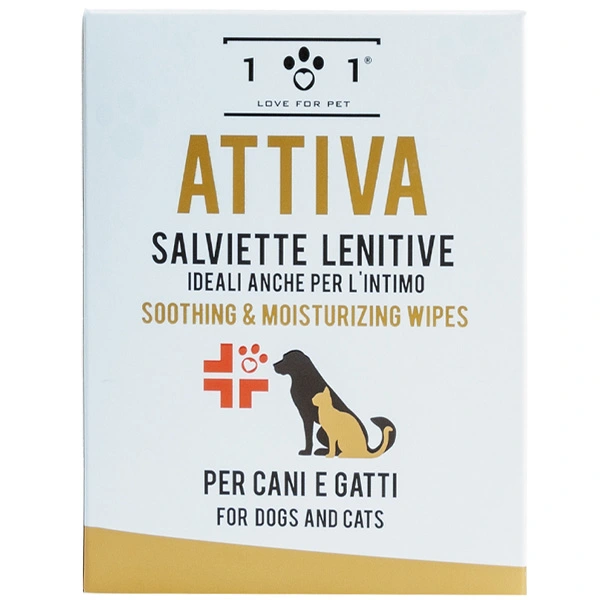 LINEA 101 Salviette Lenitive Idratanti Per Cani E Gatti 3 LINEA 101 Salviette Lenitive Idratanti Per Cani E Gatti