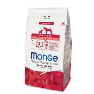 Monge Natural Superpremium Mini Starter Ricco Di Pollo 3 Monge Natural Superpremium Mini Starter Ricco Di Pollo