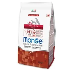 Monge Natural Superpremium Mini Adult Agnello, Riso E Patate
