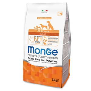 Monge Natural Superpremium All Breeds Adult Anatra, Riso E Patate 3 Monge Natural Superpremium All Breeds Adult Anatra, Riso E Patate