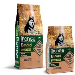 Monge BWild Grain Free Adult All Breeds Con Salmone E Piselli