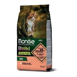 Monge BWild Grain Free Adult Con Salmone E Piselli