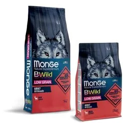 Monge BWild Low Grain Adult All Breeds Con Cervo