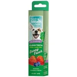 Tropiclean Fresh Breath Clean Teeth Oral Care Gel Berry Fresh