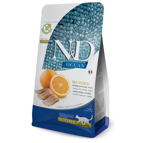 Farmina Natural & Delicious Ocean Neutered Arringa E Arancia Grain Free 3 Farmina Natural & Delicious Ocean Neutered Arringa E Arancia Grain Free