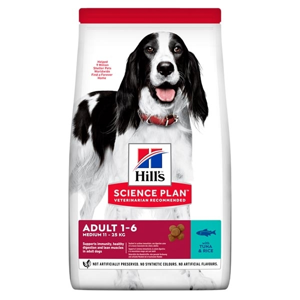 HILL'S Pet Nutrition Science Plan Adult Medium Con Tonno E Riso 3 HILL'S Pet Nutrition Science Plan Adult Medium Con Tonno E Riso