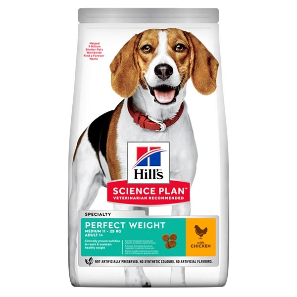 HILL'S Pet Nutrition Science Plan Perfect Weight Adult Medium Con Pollo 3 HILL'S Pet Nutrition Science Plan Perfect Weight Adult Medium Con Pollo