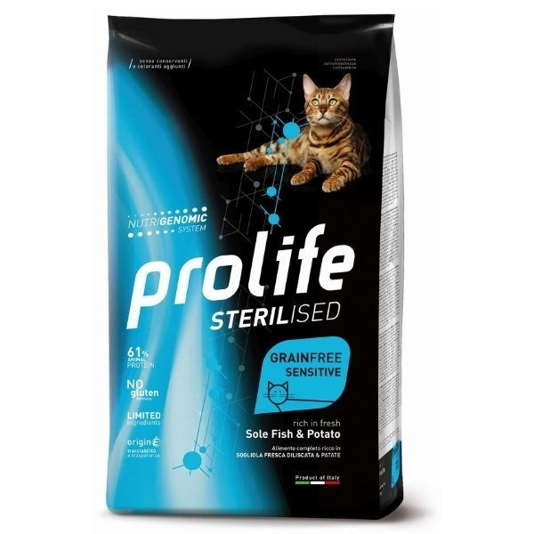 ProLife Sterilised Grain Free Adult Sole Fish & Potato 3 ProLife Sterilised Grain Free Adult Sole Fish & Potato