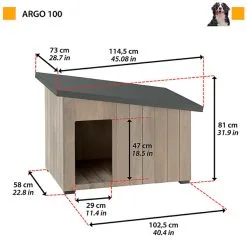 FERPLAST Argo Cuccia In Legno Di Pino Nordico -Offerte Cat food Negozio 11193
